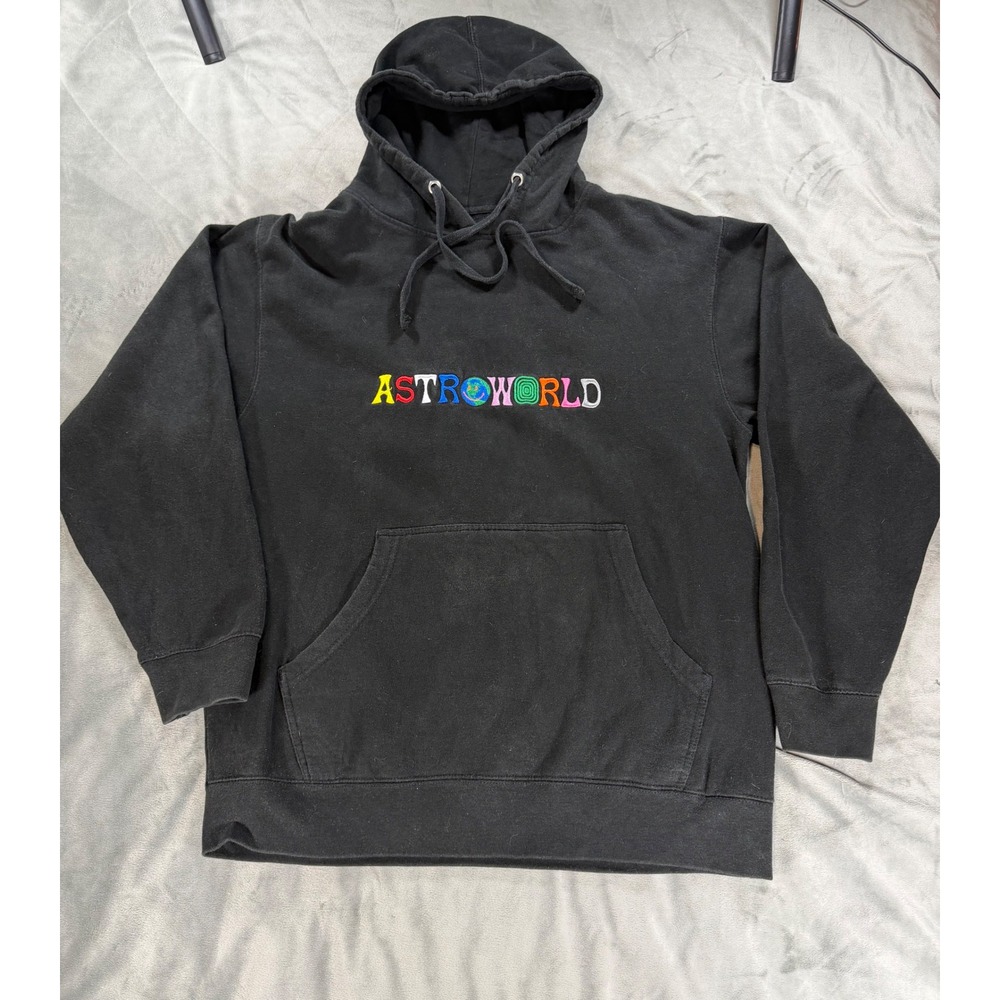 Astroworld Wish You Were Here Men's Medium Hoodie Black Cactus Jack Tour
